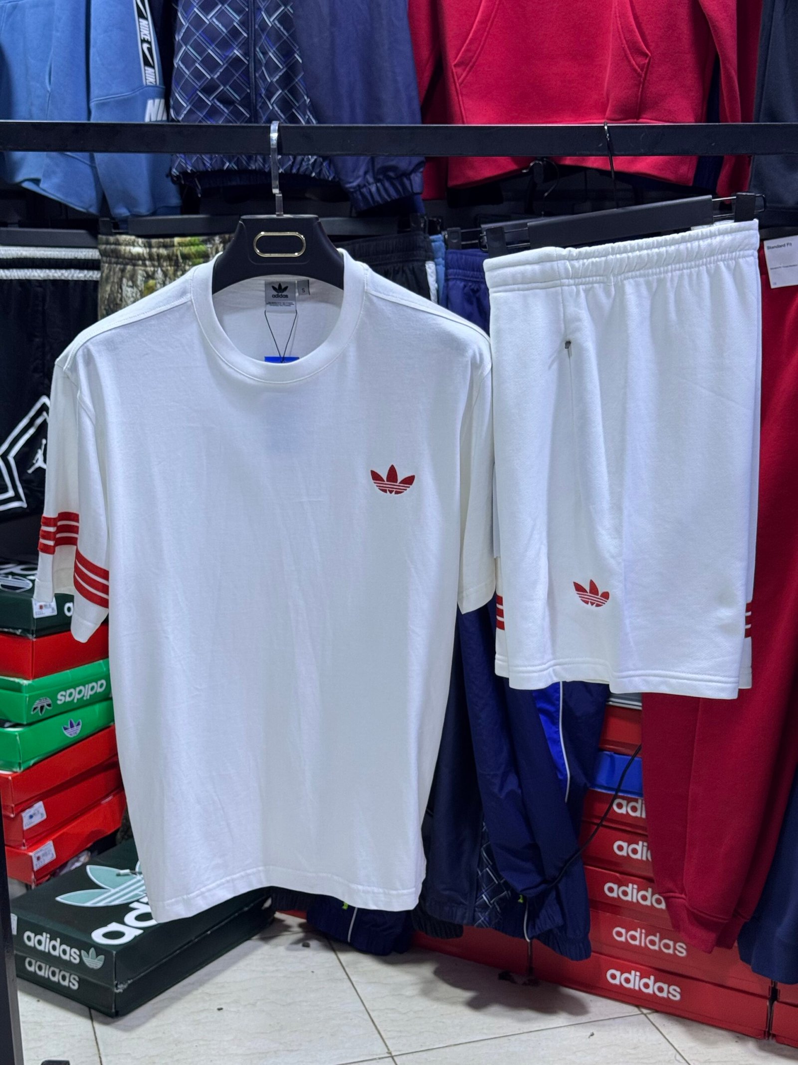 Ensemble Short Blanc